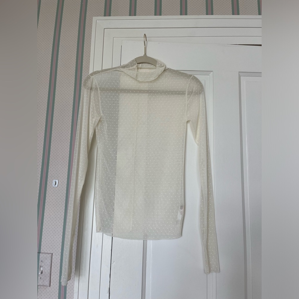Free People Sheer Lace Long Sleeve